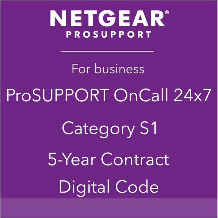 Produktbild Netgear ProSupport OnCall 24x7 Category S1 - Technischer Support (60 Monate, Post Warranty)