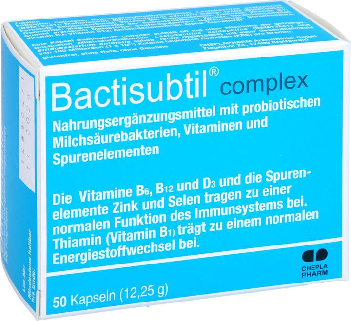 Produktbild Cheplapharm Bactisubtil complex Kapseln, 50 St. Kapseln (50 Stück, Kapseln)