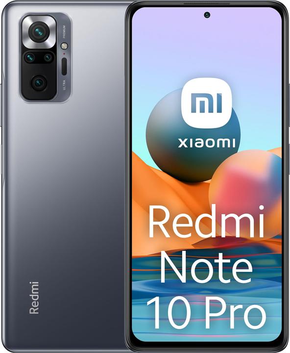 Actual product image Xiaomi Redmi Note 10 Pro (128 GB, Onyx Gray, 6.67", Dual SIM, 108 Mpx, 4G)