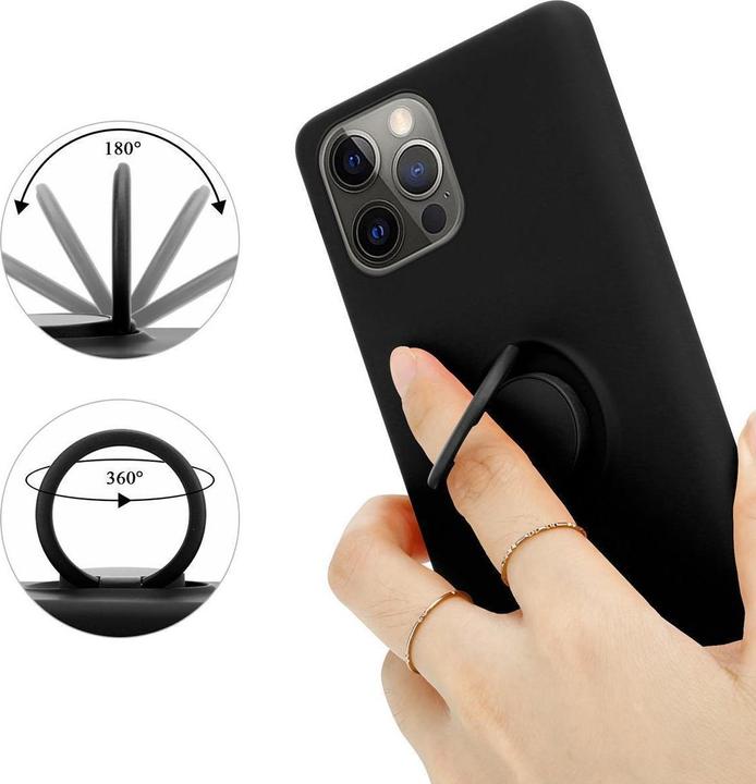 Actual product image Cadorabo TPU Liquid Ring Silicone Case Cover (Apple iPhone 12 Pro Max)
