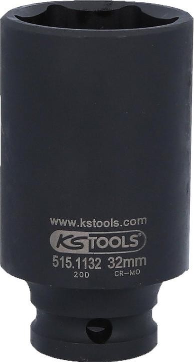 Actual product image KS Tools 1/2" power socket long (32 mm)