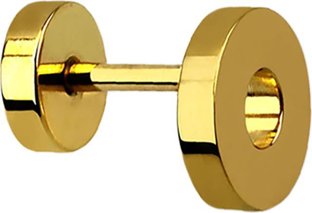 Immagine prodotto Star Piercing Orecchino a tunnel falso placcato oro (Acciaio chirurgico 316L, senza ottone)
