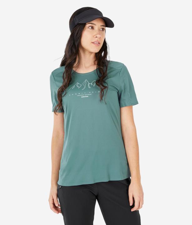 Actual product image Quechua Women's short-sleeved hiking shirt - MH500 (XXL)