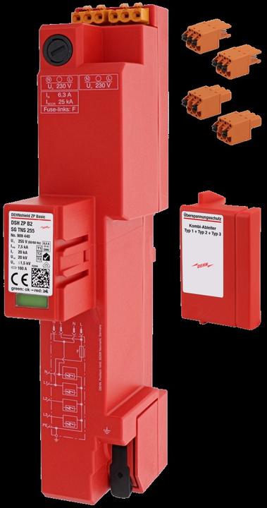 Produktbild Dehn DEHNshield ZP Basic DSH ZP 909440 B2 SG TNS 255 Kombiableiter Typ1+2