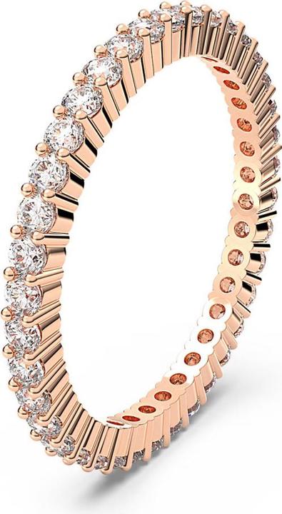 Produktbild Swarovski Vittore Ring Rundschliff Weiss Roségold (55)
