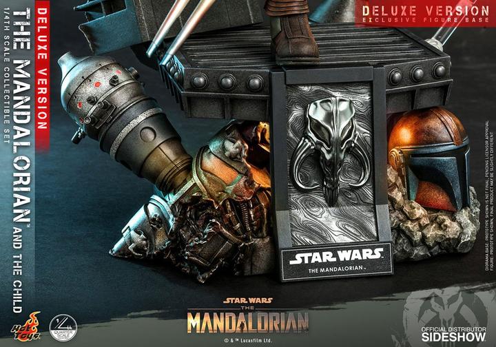 Actual product image Hot Toys Star Wars - The Mandalorian "The Mandalorian & The Child" Deluxe 1/4 Action Figures