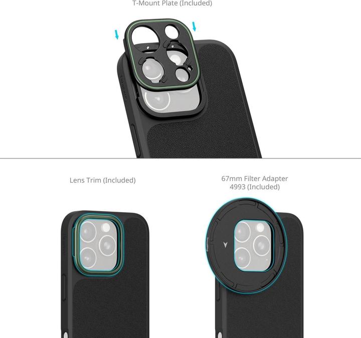 Image du produit SmallRig 5001 x Brandon Li Kit vidéo mobile léger pour iPhone 16 Pro Max Co design Edition
