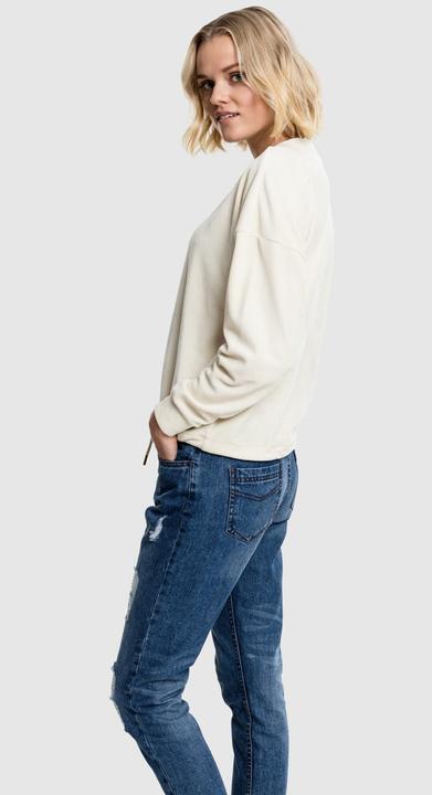 Actual product image Urban Classics Ladies Oversized Velvet Crew (XS)