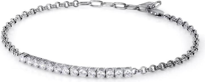 Produktbild Morellato Modern silver bracelet with zircons Tennis SATT17 (21 cm, Silber 925)
