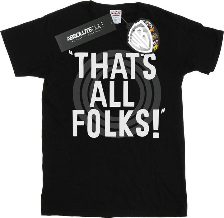 Image du produit Looney Tunes - T-shirt THAT'S ALL FOLKS TEXT - Femme (M)
