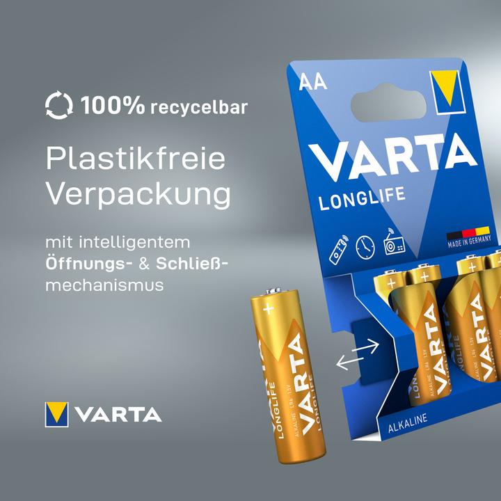 Actual product image Varta Longlife (4 pcs., AA, 2800 mAh)