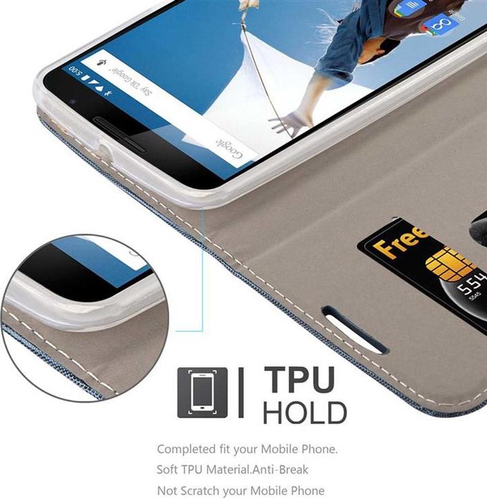 Actual product image Cadorabo Book Jeans Optics Cover (Google Nexus 6)