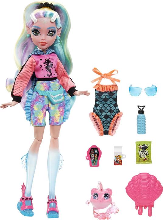 Actual product image Monster High Lagoona Blue Doll With Pet And Accessories