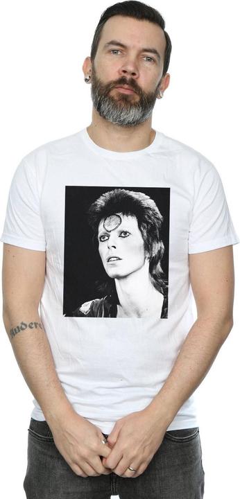 Actual product image David Bowie Mens Ziggy Looking T-Shirt (3XL)