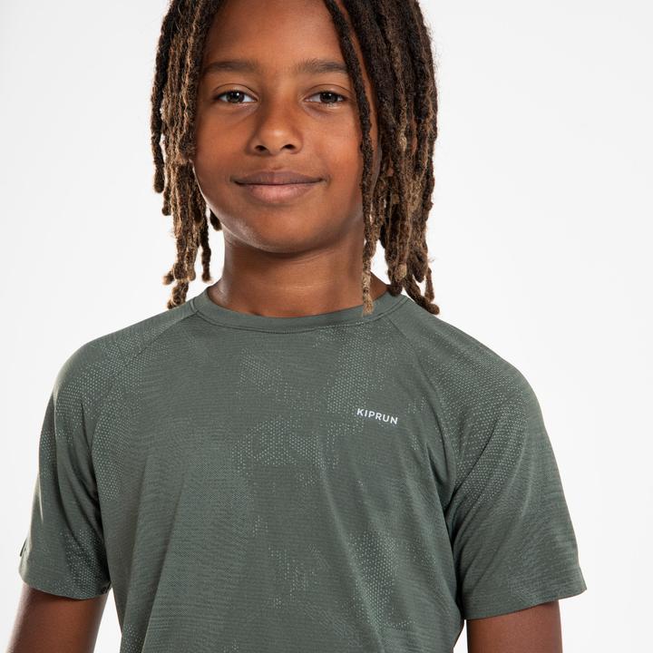 Image du produit Kiprun T-Shirt running sans couture Enfant - TS LIGHT 900 kaki (140)