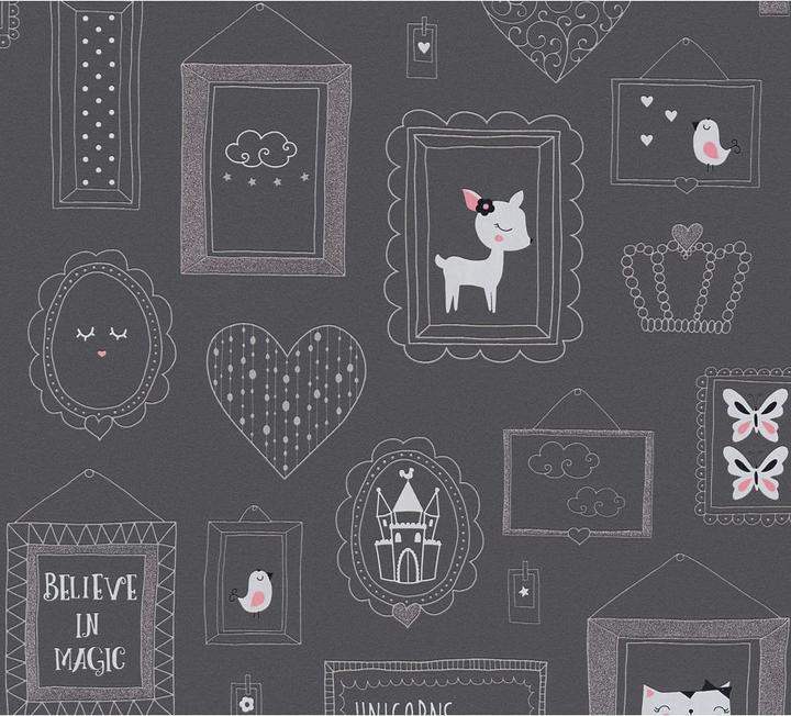 Image du produit A.S. Création avec paillettes Boys & Girls 6 avec cadre photo (53 x 1005 cm)