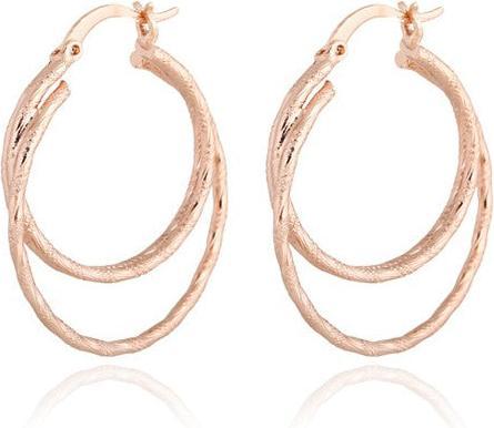 Produktbild Hermex Vergoldete LUXUS Ohrringe - Rosa Gold (Kupferlegierung)
