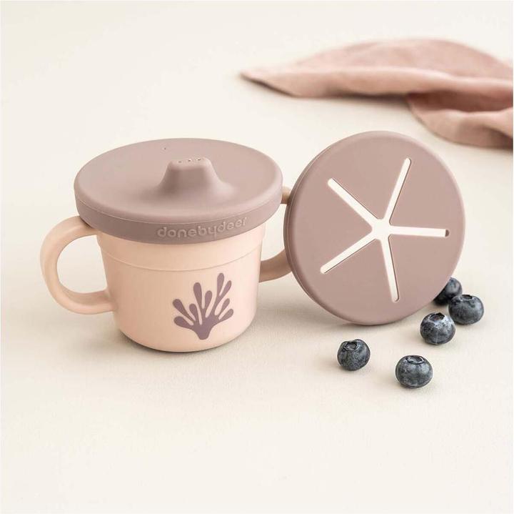 Immagine prodotto Done by Deer Set di tazze per snack e bevande Wally rosa