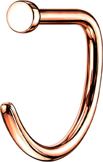 Produktbild Star Piercing Nasenring offen rosegold D-Form (ohne Messing, Titan G23)