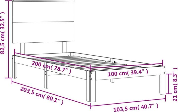 Produktbild VidaXL Anissa (100 x 200 cm)