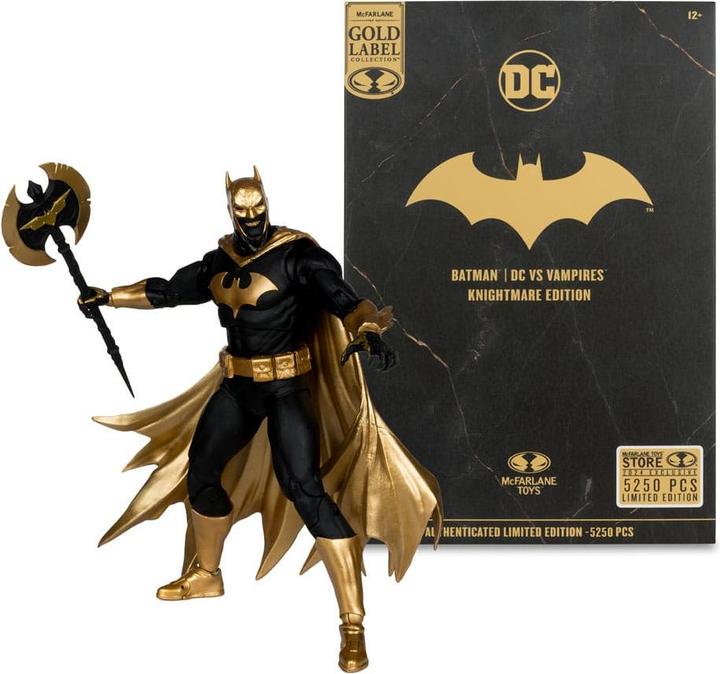 Immagine prodotto McFarlane Figura d'azione del Multiverso DC Batman (DC vs Vampires) Edizione Knightmare (Etichetta Oro) 18 cm