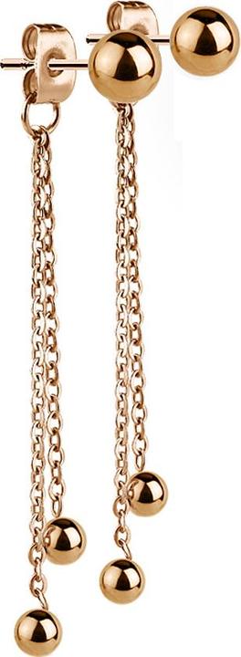 Immagine prodotto Star Piercing Orecchini con pallina e ciondolo in oro rosa (senza ottone, Acciaio chirurgico 316L)