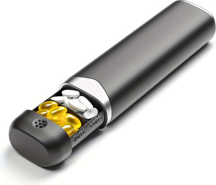 Immagine prodotto PhoneLook Woche Pillendose tragbar 7 Tage kompakte Medikamenten-Dispenser