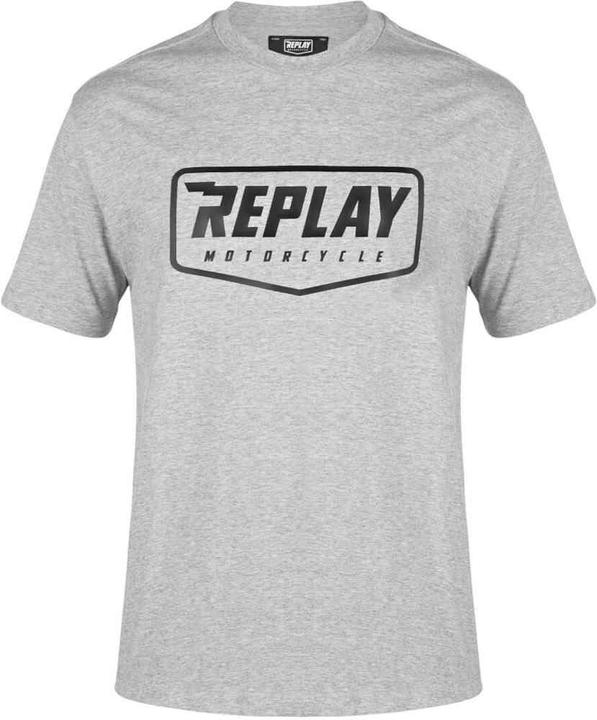 Actual product image Replay LOGO T-Shirt grau XXL (XXL)