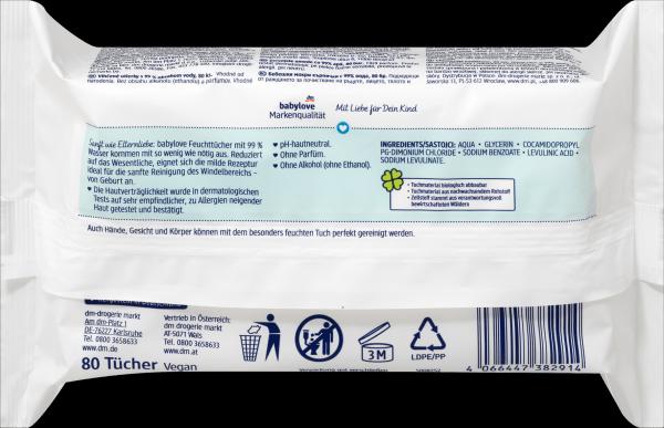 Immagine prodotto dm babylove Salviette umidificate (80 Pezzo/i)