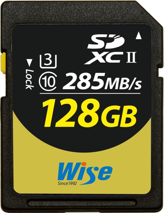 Actual product image Wise SDXC UDH-II V60 128GB R:290MBs / W:100MBs WI-SD-S128 (128 GB, SDXC, UHS-II)
