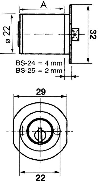 Immagine prodotto Kaba Cilindro per mobili 8 Tipo 1040 (Cilindro di chiusura)