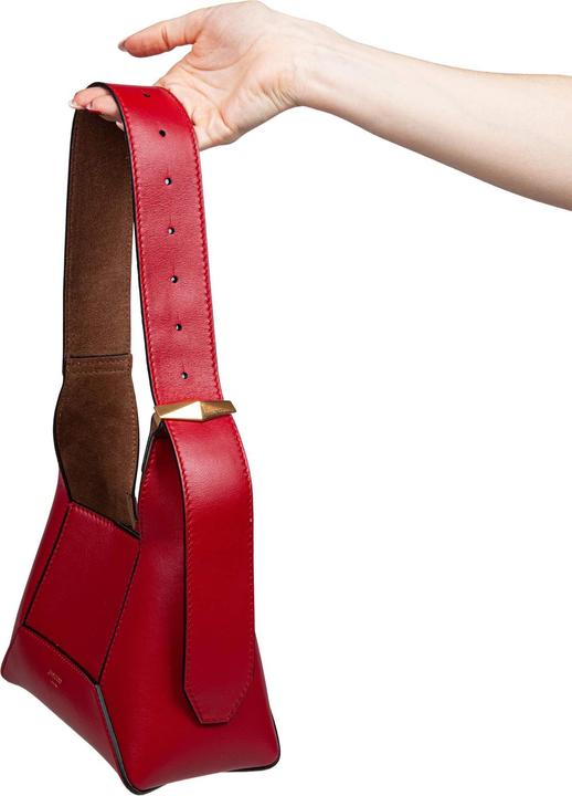 Produktbild Jimmy Choo diamond hobo/s shoulder bag in red leather