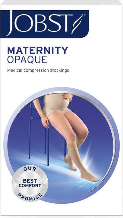 Jobst Maternity Opaque KKL2 AD Wadenstrumpf Regular mit Spitze Komfortsohle Zickzack-Abschlussbündchen Sof