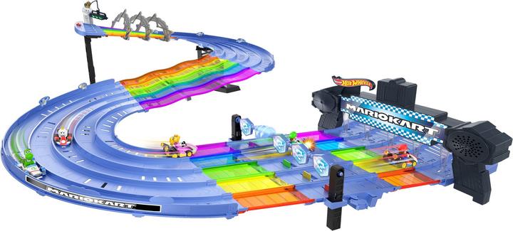 Produktbild Hot Wheels Mario Kart Rainbow Race Set Spielset