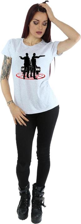 Actual product image Supernatural Womens/Ladies Sam And Dean Silhouette Cotton T-Shirt (M)