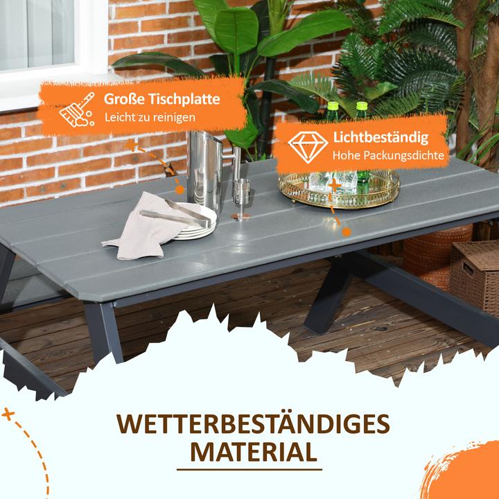 Actual product image Outsunny Picnic table with bench