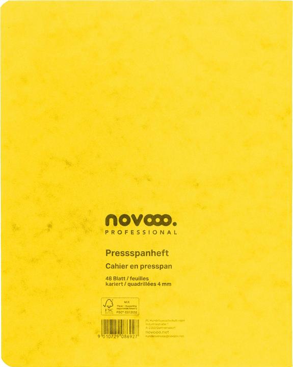 Produktbild Novooo Pressspanheft (175 x 220 mm, Kariert)