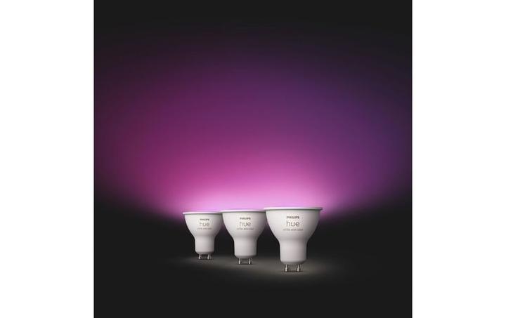 Produktbild Philips Hue White & Color Ambiance (GU10, 4.20 W, 400 lm, 3 x, E)