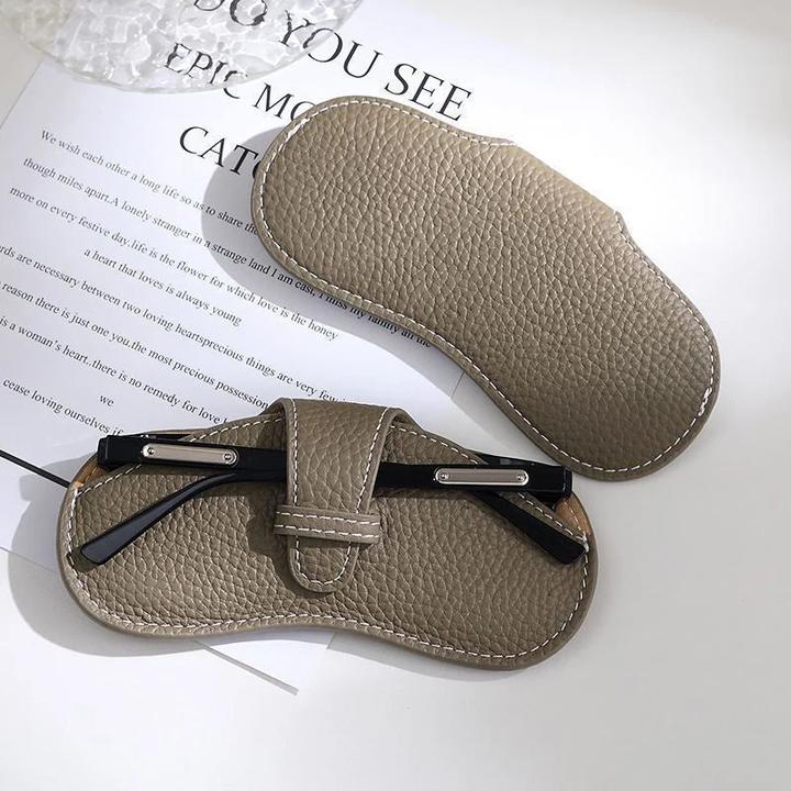 Actual product image Only-Bags.Store PU Leder tragbare Brillen Tasche Sonnenbrille Lagerung Taschen Auto Brille Schutzhülle