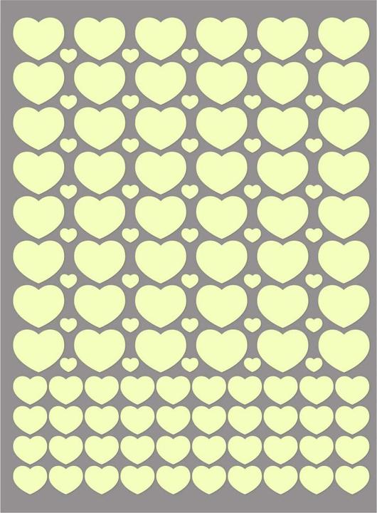 Image du produit Trenddeko Autocollant lumineux coeur (21 x 28 cm)