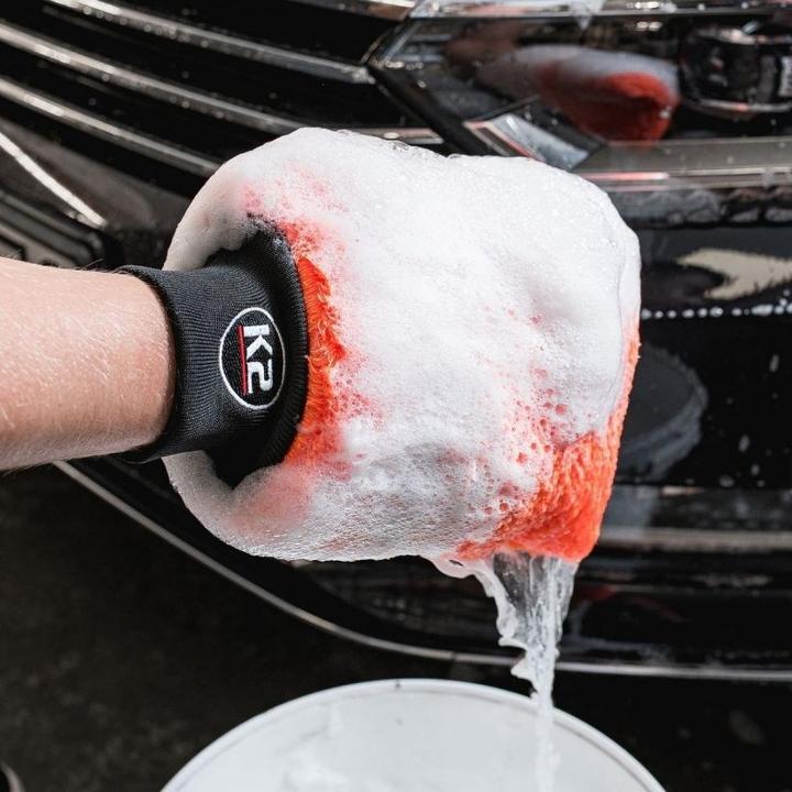 Actual product image K2 WASH MITT - Wash mitt made from fine microfibre