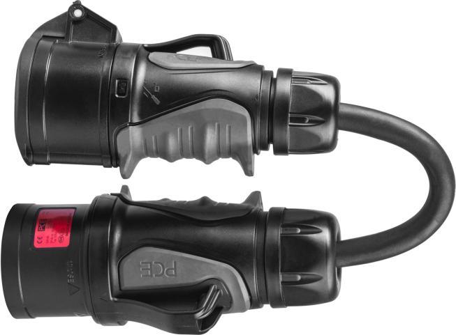 Immagine prodotto GreenCell Adattatore da presa rossa 16A 400V CEE a 5 poli a presa rossa 32A 5P (Tipo 1, 11 kW, 16 A, 0.50 m)