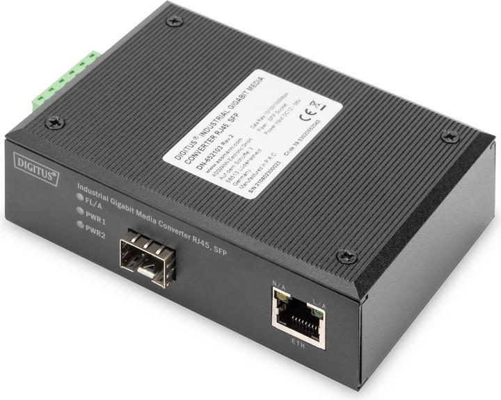 Immagine prodotto Digitus 10/100/1000 Base-TX to 1000 Base-FX Industrial Media Converter (2 Porti)