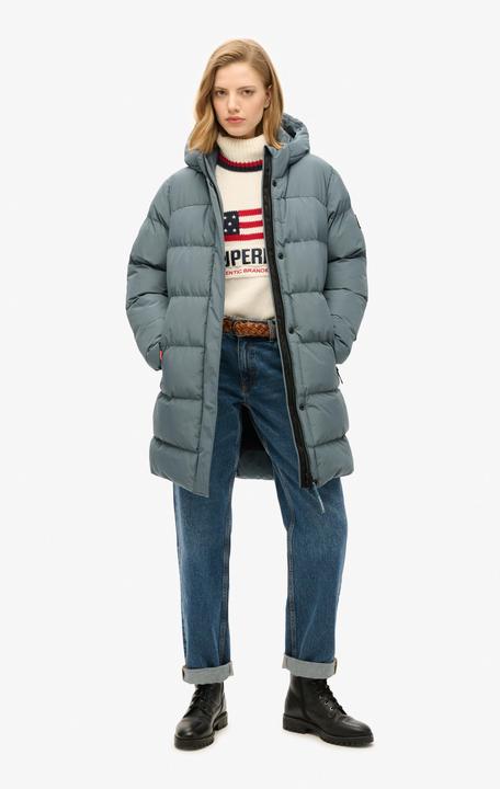 Actual product image Superdry HOODED SPORTS PUFFER MID JKT Dames Jas - Maat S (10)