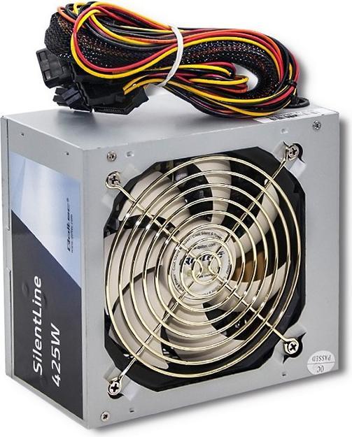 Produktbild Qoltec SilentLine - 425 W - 230 V - 50 Hz - 5 A - Passiv - 26 A (450 W)