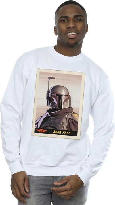 Actual product image Star Wars Mens The Mandalorian Boba Fett Sweatshirt (S)
