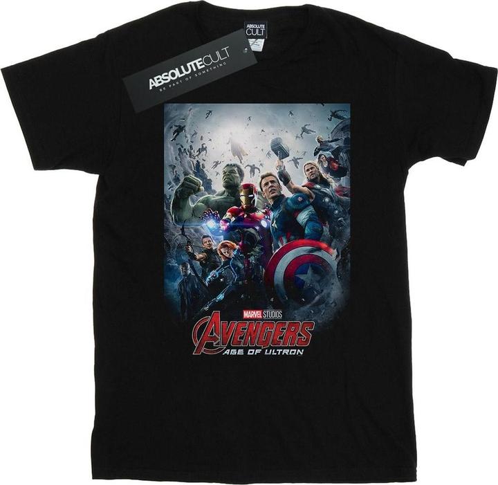 Actual product image Marvel Mens Avengers Age Of Ultron Poster T-Shirt (XXL)