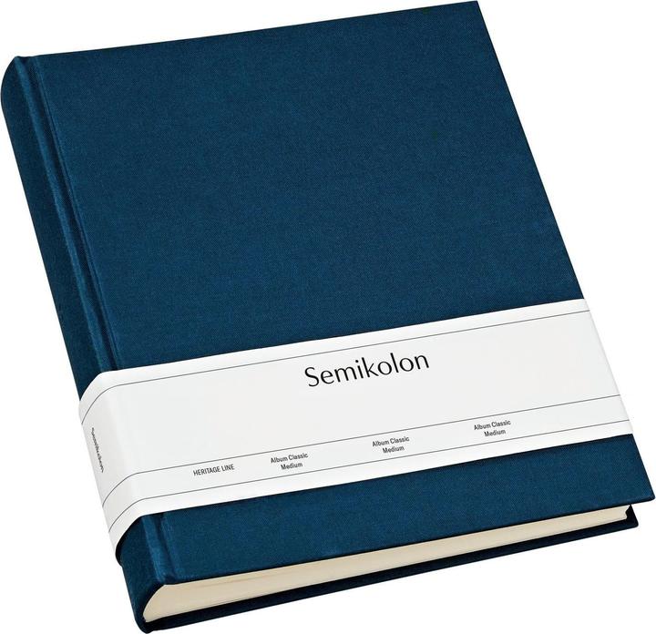 Produktbild Semikolon Fotoalbum Classic Medium 21.6 cm x 25.5 cm Marineblau (10 x 15 cm, 9 x 13 cm)