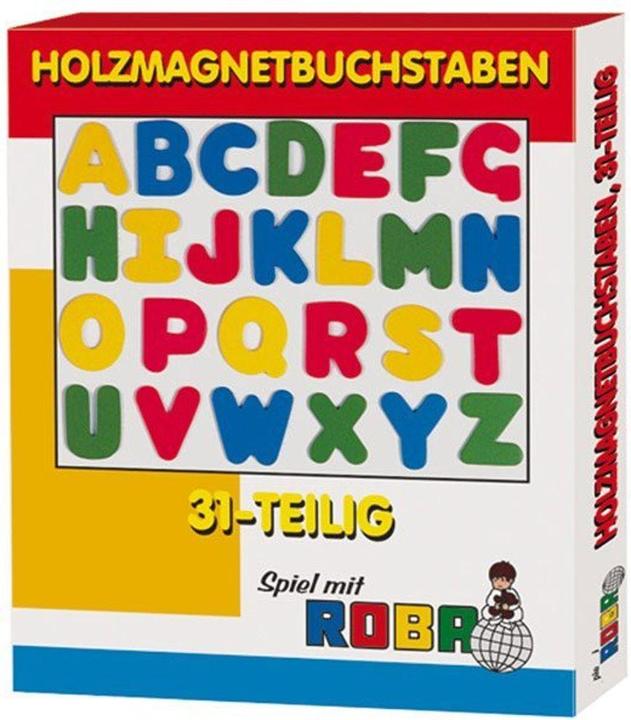 Etichetta energetica Roba lettere magnetiche in legno (31 x)