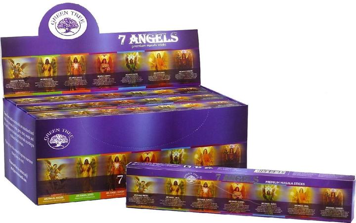 Actual product image Saraswati Incense stick. Green Tree 7 Angel.RS489
